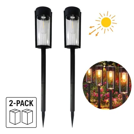 Lampy-solarne - słupek solarny do ogródka lampa solarna komplet 2 sztuki eko1452 eko-light 