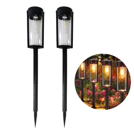 Lampy-solarne - słupek solarny do ogródka lampa solarna komplet 2 sztuki eko1452 eko-light 