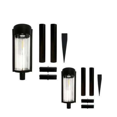 Lampy-solarne - słupek solarny do ogródka lampa solarna komplet 2 sztuki eko1452 eko-light 