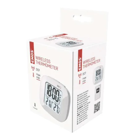 Termometry-i-stacje-pogodowe - termometr bezprzewodowy z podświetlanym wyświetlaczem e0127 emos 