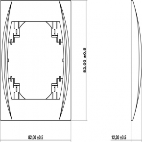 Ramki-pojedyncze - ramka pojedyncza beżowa pozioma 1lrh-1 logo karlik 