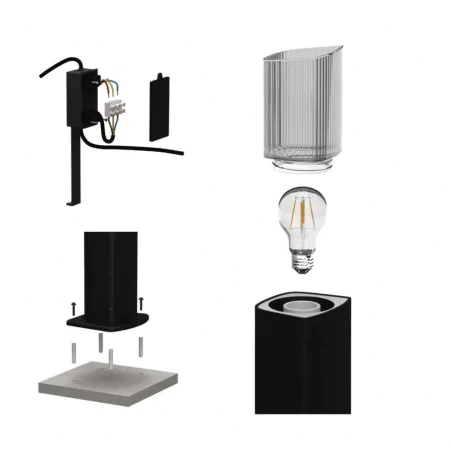 Slupki-ogrodowe - słupek ogrodowy nowoczesny lampa zewnętrzna stojąca lana emos 