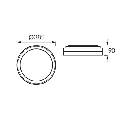 Plafony - plafoniera sufitowa okrągła na 3 żarówki e27 w czarnej obudowie figaro ideus 