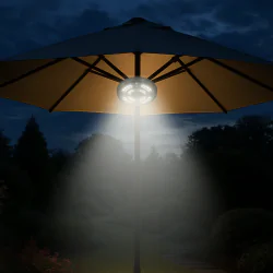 Oswietlenie-ogrodowe - lampa led pod parasol ogrodowy z neutralnym światłem na usb birra 330253 polux-goldlux 
