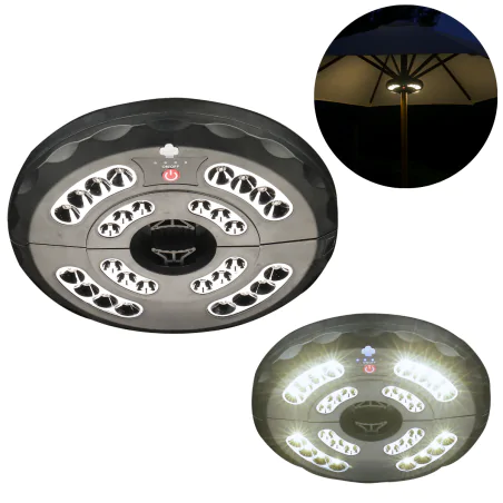 Oswietlenie-ogrodowe - lampa led pod parasol ogrodowy z neutralnym światłem na usb birra 330253 polux-goldlux 