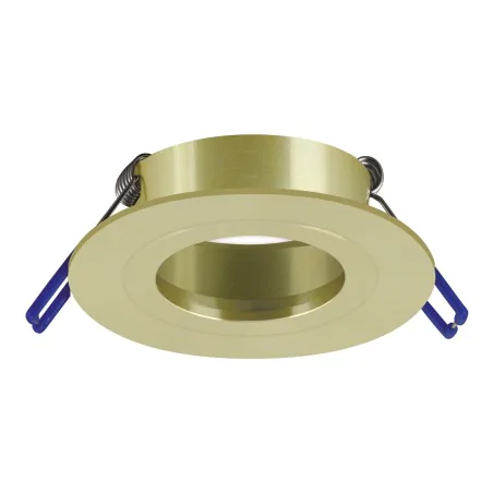 Oprawy-sufitowe-stale - oczko sufitowe podtynkowe złote stałe na żarówkę gu10 pluto c 04235 ideus 