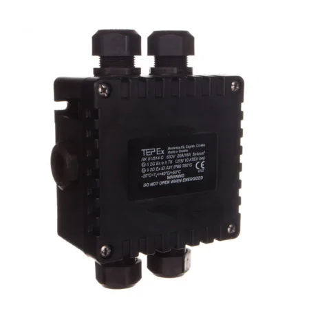 Przekazniki-i-akcesoria - puszka rozgałęźna do stref zagrożonych wybuchem ex rk 01/514 1, 21 oraz 2,22 31‑000‑9021 ip66 