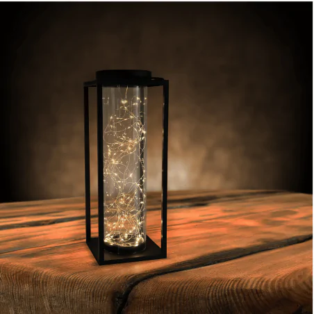 Slupki-ogrodowe - lampa solarna ogrodowa led z dekoracyjnym drucikiem 40cm glamour 329462 polux-goldlux 