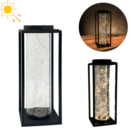 Slupki-ogrodowe - lampa solarna ogrodowa led z dekoracyjnym drucikiem 40cm glamour 329462 polux-goldlux 