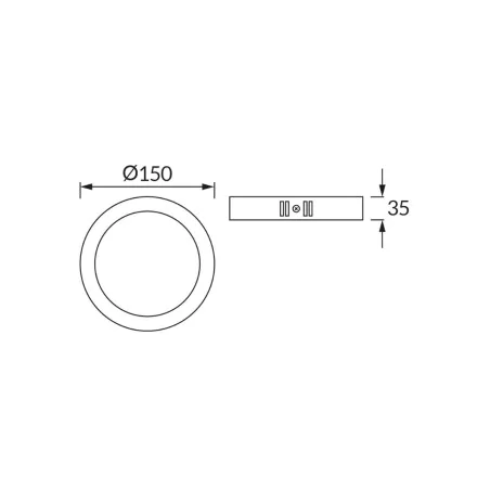 Plafony - oprawa sufitowa natynkowa okrągła czarna led 9w zmienna barwa edor ideus 