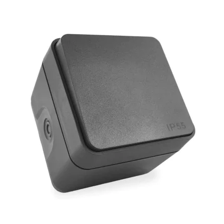 Wlaczniki-i-przyciski-dzwonkowe - przycisk dzwonkowy natynkowy szary ip55 cyklone emos 