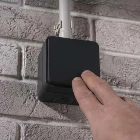 Wlaczniki-i-przyciski-dzwonkowe - przycisk dzwonkowy natynkowy szary ip55 cyklone emos 