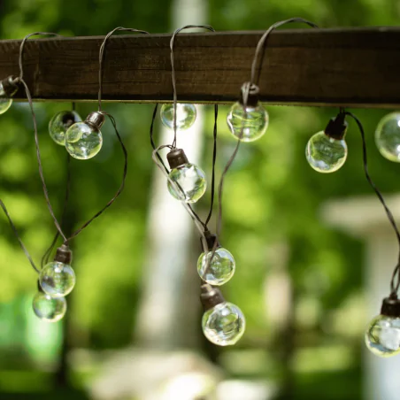 Swiecace-kule-i-girlandy - girlanda solarna ogrodowa z ozdobnymi kuleczkami z ciepłym światłem 20xled 7,5m gladi lumsol0006 lumiled 