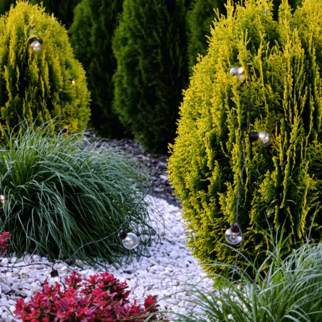 Swiecace-kule-i-girlandy - girlanda solarna ogrodowa z ozdobnymi kuleczkami z ciepłym światłem 20xled 7,5m gladi lumsol0006 lumiled 