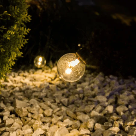 Swiecace-kule-i-girlandy - girlanda solarna ogrodowa z ozdobnymi kuleczkami z ciepłym światłem 20xled 7,5m gladi lumsol0006 lumiled 
