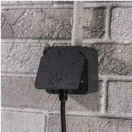 Gniazda-pojedyncze-natynkowe - gniazdo elewacyjne natynkowe ciemne ip55 cyklone emos 