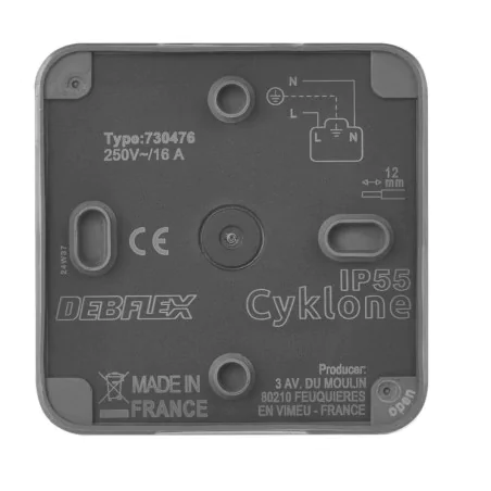 Gniazda-pojedyncze-natynkowe - gniazdo elewacyjne natynkowe ciemne ip55 cyklone emos 