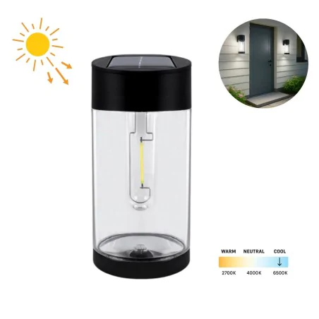 Lampy-solarne - kinkiet solarny elewacyjny na ścianę domu ciepły modi ideus 