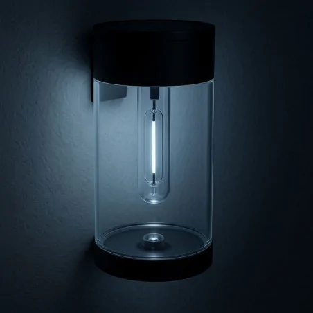 Lampy-solarne - kinkiet solarny elewacyjny na ścianę domu ciepły modi ideus 