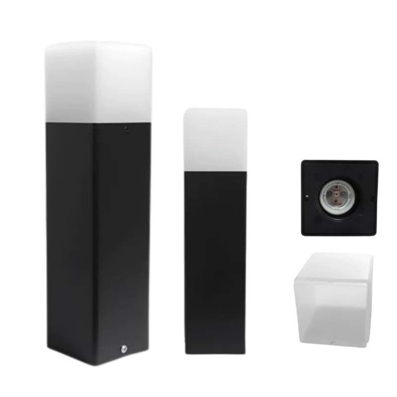 Lampy-ogrodowe-stojace - lampa ogrodowa typu słupek o wysokość 32cm czarny na żarówkę e27 panama 1698 lvt firmy LVT 