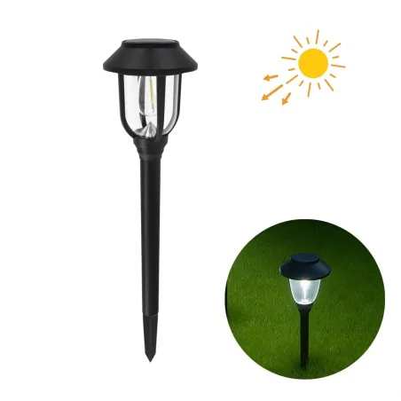 Lampy-solarne - lampka solarna elegancka oświetlenie do ogródka słupek wbijany cypis ideus 