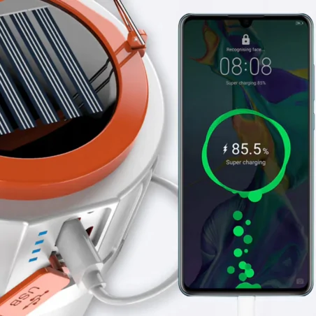 Lampy-solarne - lampa solarna kempingowa z usb powerbank k1 330123 polux-goldlux 