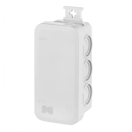 Puszki-natynkowe - puszka natynkowa hermetyczna 45x90x39 10 membran ip55 szara 0295-00 e10  elektro-plast 