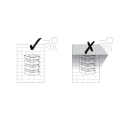 Kinkiety-solarne - kinkiet solarny elewacyjny led zimne światło czarny agide 323200 polux-goldlux 