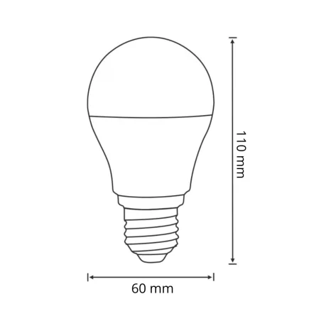 Gwint-trzonek-e27 - żarówka led e27 z mikrofalowym czujnikiem ruchu i zmierzchu ciepłe światło 8w 308832 polux 