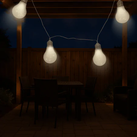 Swiecace-kule-i-girlandy - girlanda ogrodowa dekoracyjna na baterie 3xaa ciepłe światło smolder 312105 polux 