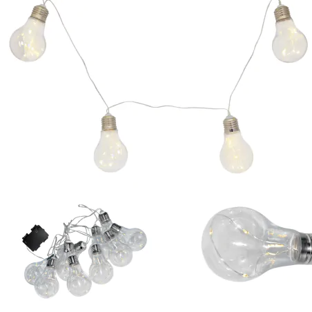 Swiecace-kule-i-girlandy - girlanda ogrodowa dekoracyjna na baterie 3xaa ciepłe światło smolder 312105 polux 