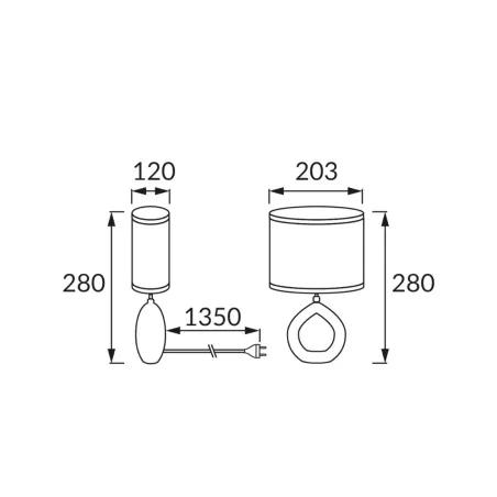 Lampki-nocne - lampka nocna na stolik w stylu boho e14 golf ideus 