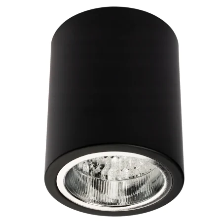 Oprawy-sufitowe - oprawa sufitowa tuba natynkowa czarna 11,5cm jupiter 311696 polux 