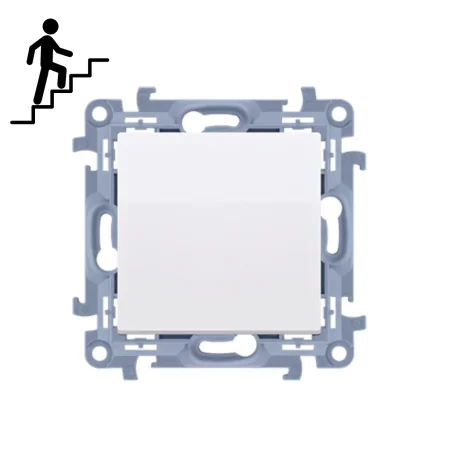 Wylaczniki-schodowe - włącznik schodowy bez piktogramu biały cw6c.01/x/1kontakt simon 10 