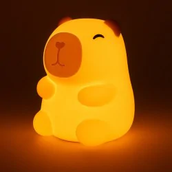 Oswietlenie-do-pokoju-dzieciecego - lampka nocna led dla dziecka świecąca kapibara do pokoju niemowlaka lvt 