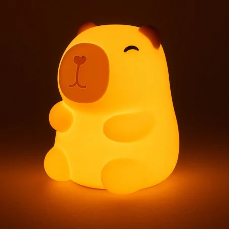 Oswietlenie-do-pokoju-dzieciecego - lampka nocna led dla dziecka świecąca kapibara do pokoju niemowlaka lvt 