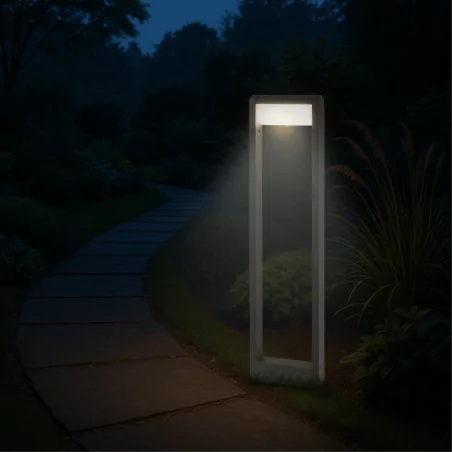 Lampy-ogrodowe-stojace - lampa ogrodowa led typu słupek o wysokości 80cm ip54 neutralne światło 6w sanitna 1648 lvt 