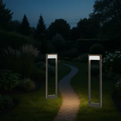 Lampy-ogrodowe-stojace - lampa ogrodowa led typu słupek o wysokości 80cm ip54 neutralne światło 6w sanitna 1648 lvt 