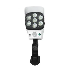 Kinkiety-solarne - lampa solarna led przed dom z czujnikiem ruchu z pilotem 5w zimne światło  sono ideus 