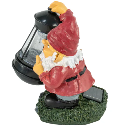 Ozdobne-oswietlenie-do-ogrodu - lampka solarna led figurka ogrodowa krasnal z latarnią vo2402 volteno 