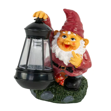 Ozdobne-oswietlenie-do-ogrodu - lampka solarna led figurka ogrodowa krasnal z latarnią vo2402 volteno 