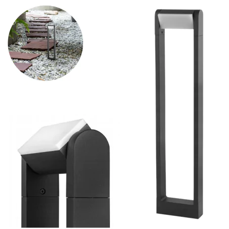 Lampy-ogrodowe-stojace - lampa ogrodowa led 60cm antracyt o mocy 6w santina 1647 lvt 