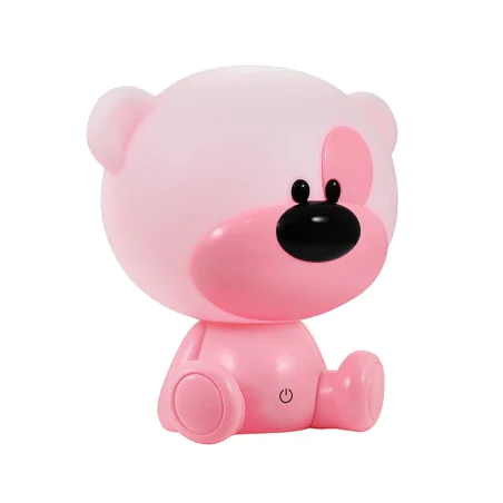 Oswietlenie-do-pokoju-dzieciecego - lampka nocna led dziecięca różowy miś prezent na dzień dziecka bibi 309907 