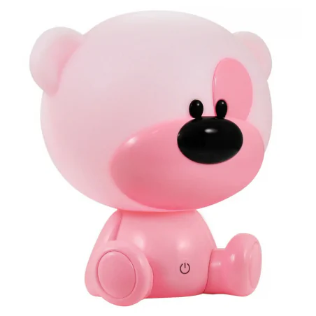 Oswietlenie-do-pokoju-dzieciecego - lampka nocna led dziecięca różowy miś prezent na dzień dziecka bibi 309907 