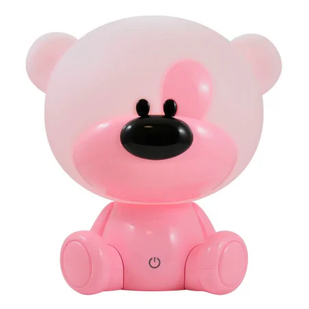 Oswietlenie-do-pokoju-dzieciecego - lampka nocna led dziecięca różowy miś prezent na dzień dziecka bibi 309907 