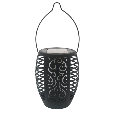 Ozdobne-oswietlenie-do-ogrodu - lampka solarna wisząca latarenka led ogrodowa z efektem płomienia shadow vo2789 volteno 