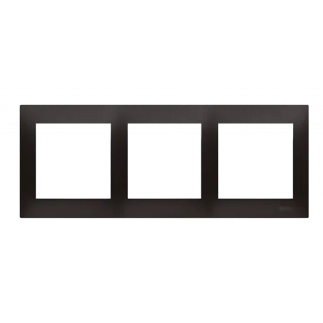 Ramki-potrojne - ramka potrójna do puszek karton-gips drk3/49 czarny mat simon 54 premium kontakt-simon 