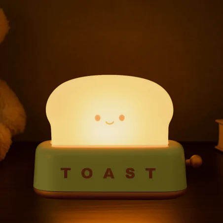 Oswietlenie-do-pokoju-dzieciecego - lampka nocna led zielony toster prezent dla dziecka mw20720 interblue 