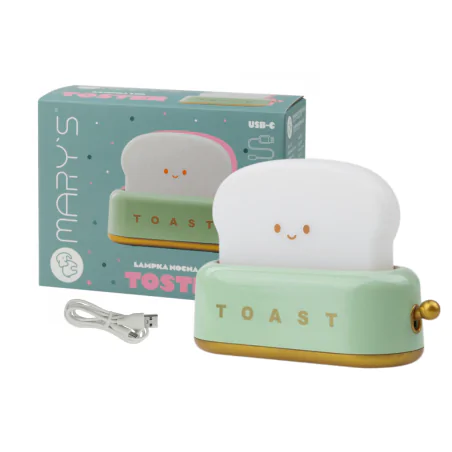 Oswietlenie-do-pokoju-dzieciecego - lampka nocna led zielony toster prezent dla dziecka mw20720 interblue 