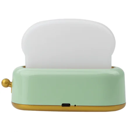 Oswietlenie-do-pokoju-dzieciecego - lampka nocna led zielony toster prezent dla dziecka mw20720 interblue 